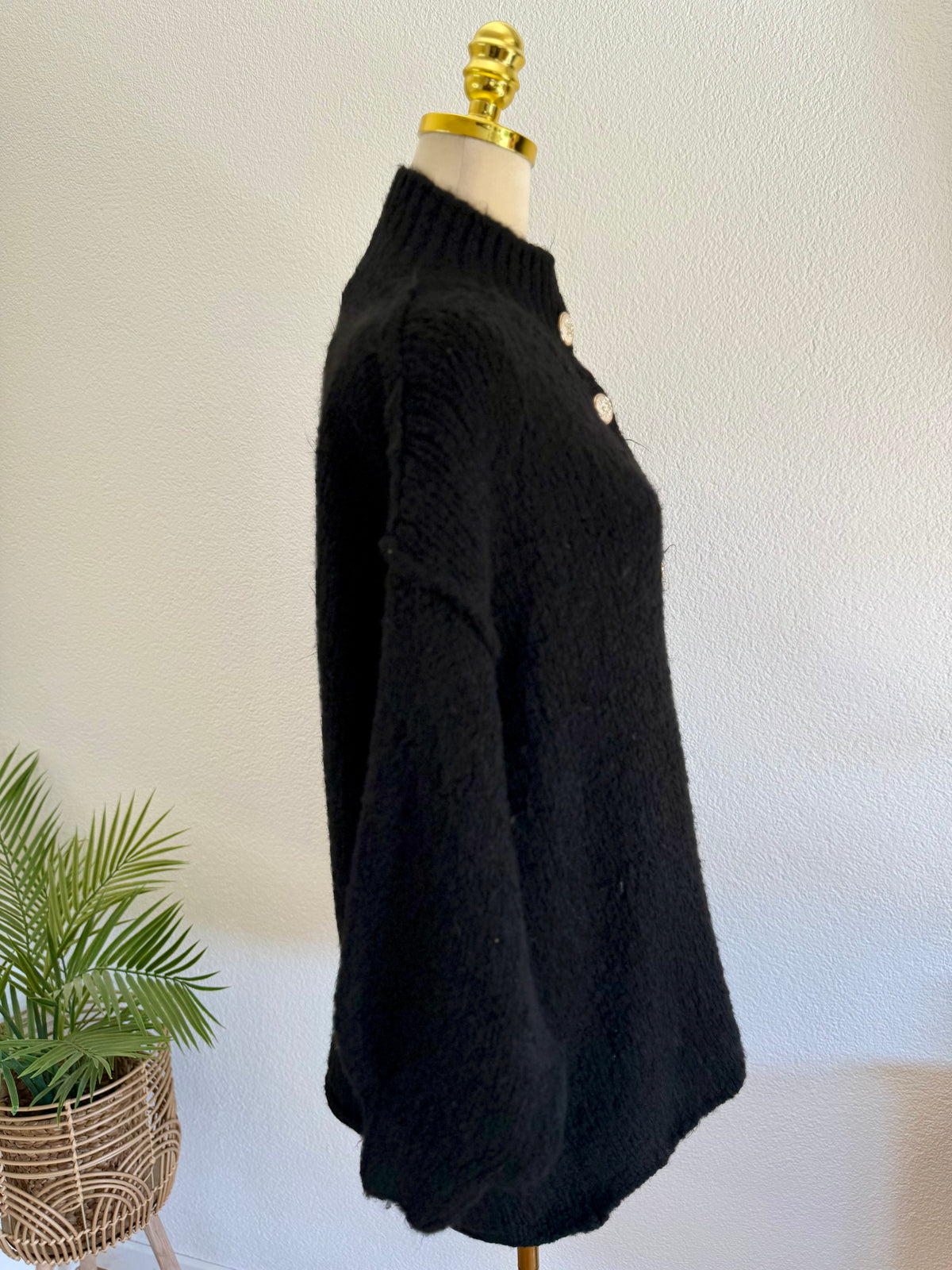 Ultra Oversize Strickcardigan mit Knopfleiste