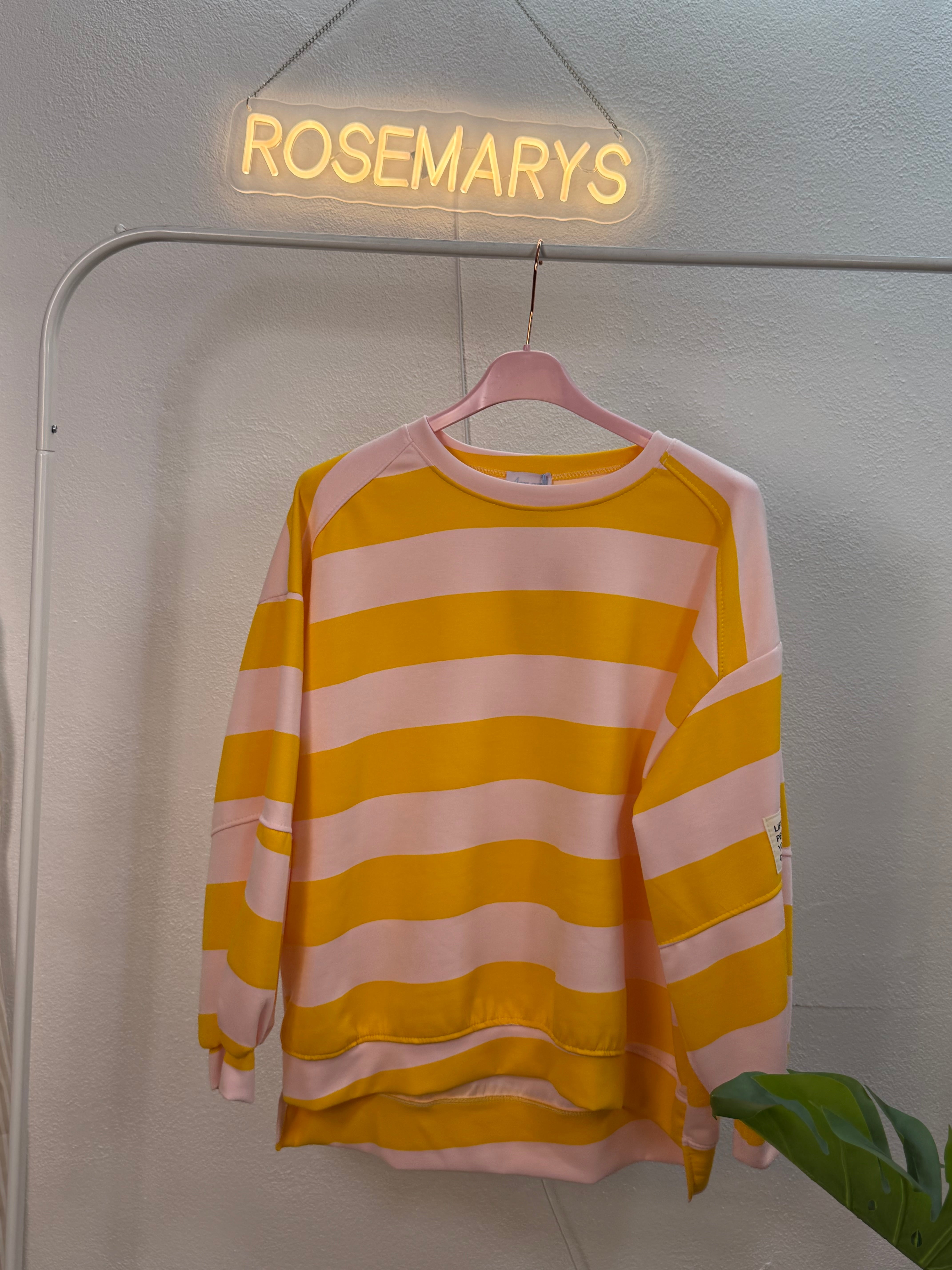 Color Crush Oversize-Pullover 🌈 - mit Streifen