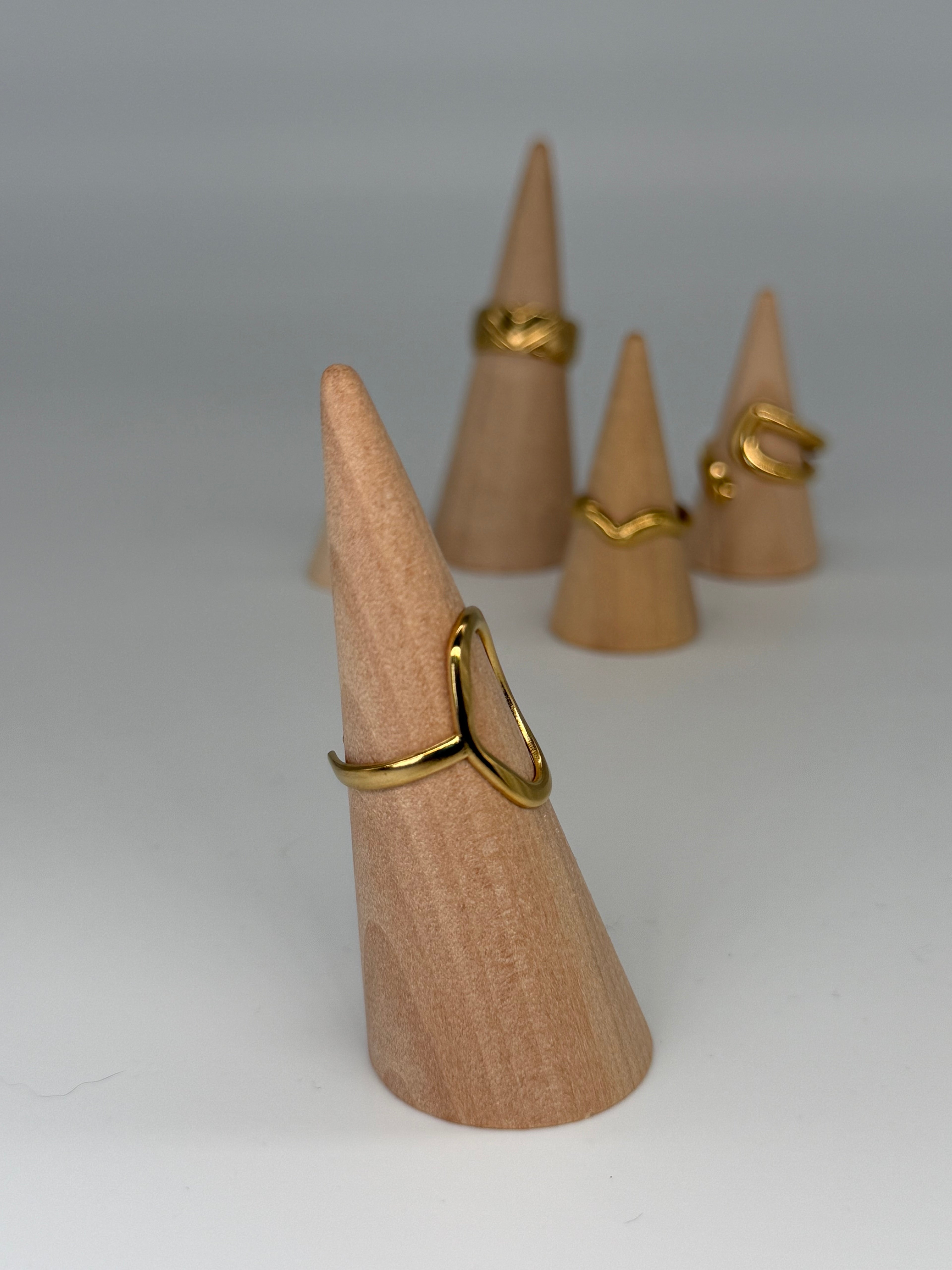 CLASSIC Ring (Gold)- größenverstellbar + 18k vergoldet (verschiedene Ausführungen)