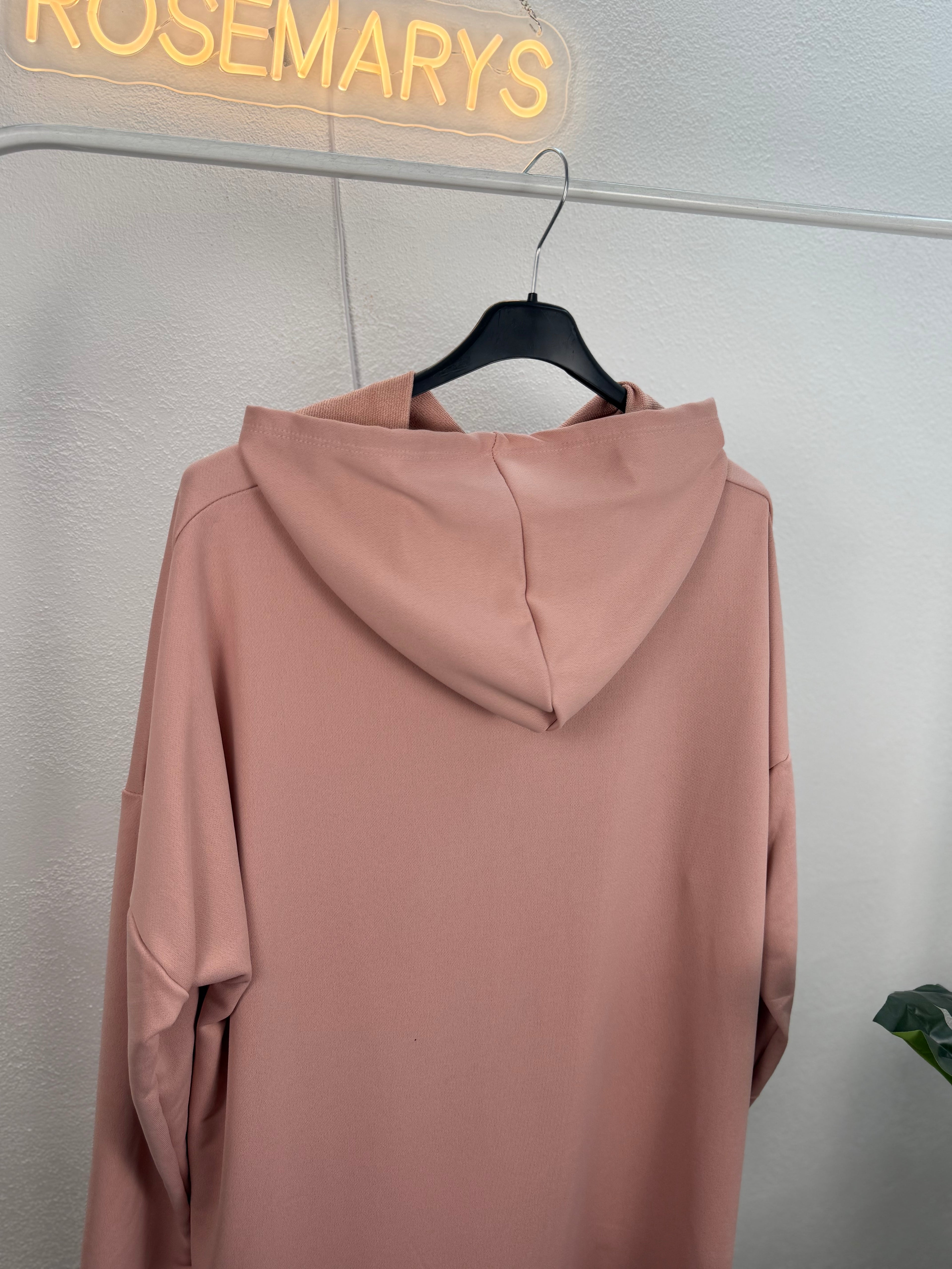 Ultra Oversize Hoodie mit Strass SKULL (Totenkopf)