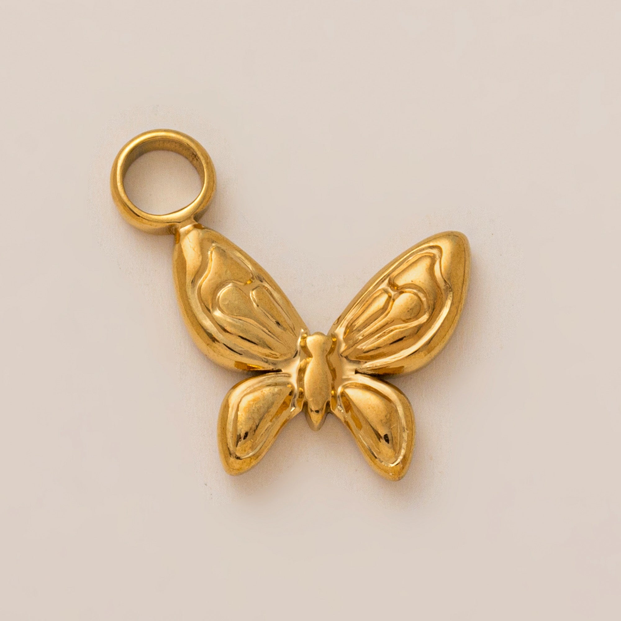 Charms Anhänger - DIY KETTE - wasserfest, Edelstahl, 18k vergoldet