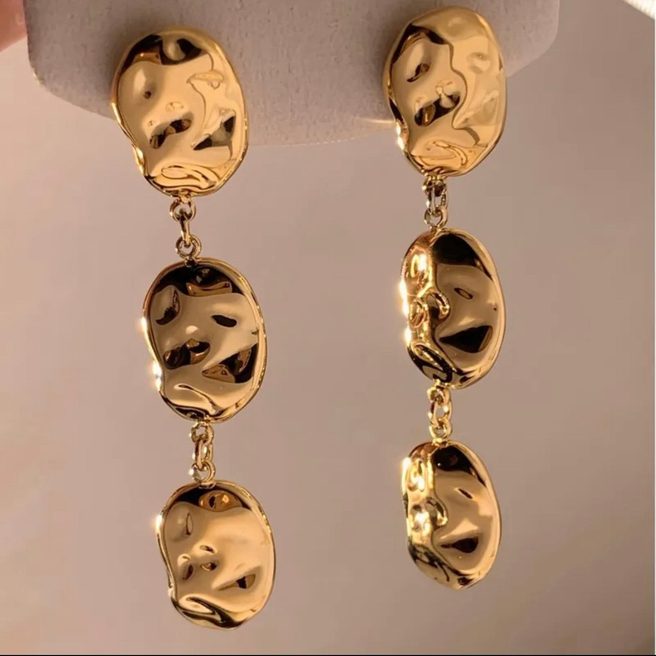 Statement Ohrringe WAVE - In Gold und Silber