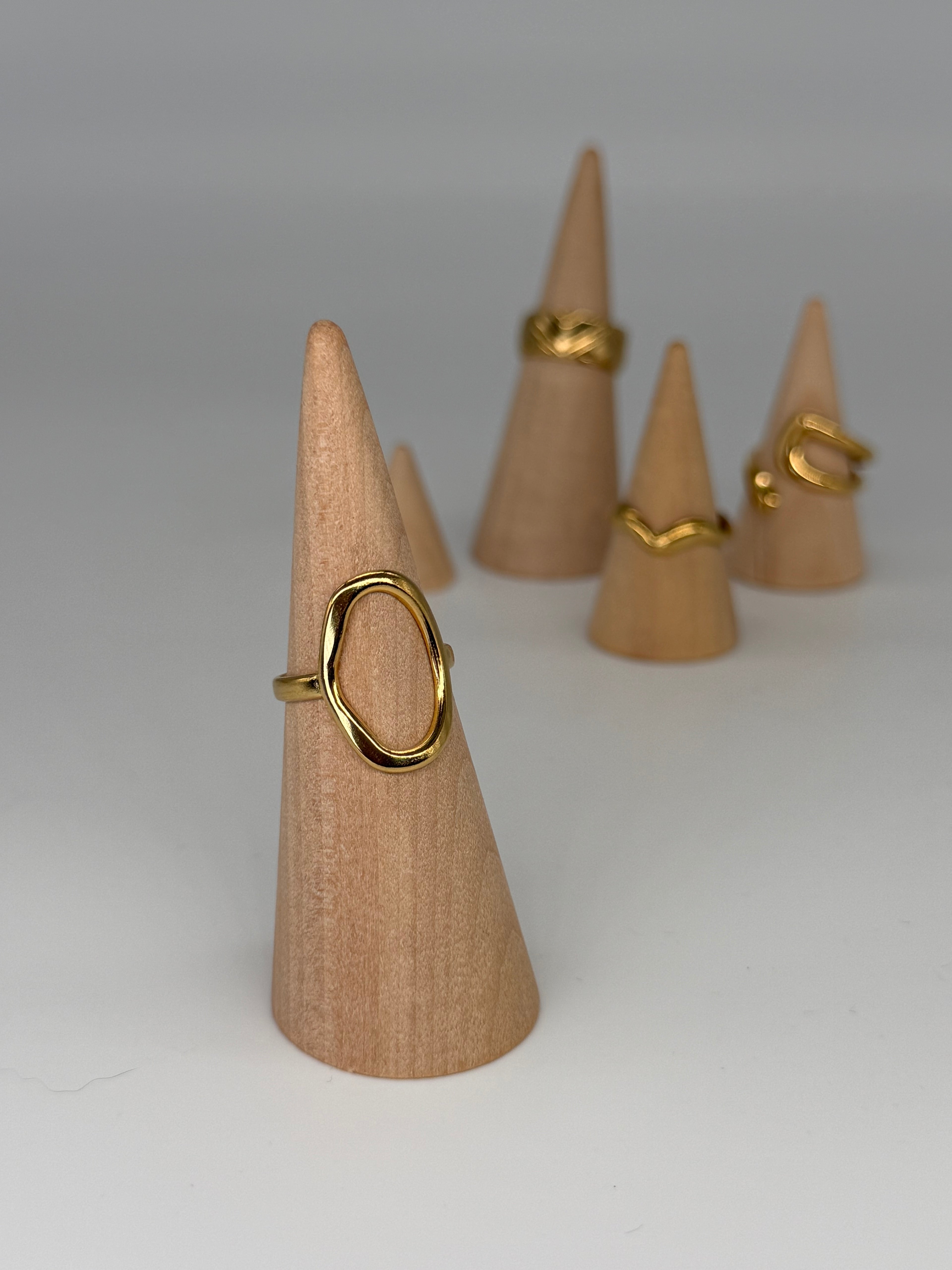 CLASSIC Ring (Gold)- größenverstellbar + 18k vergoldet (verschiedene Ausführungen)