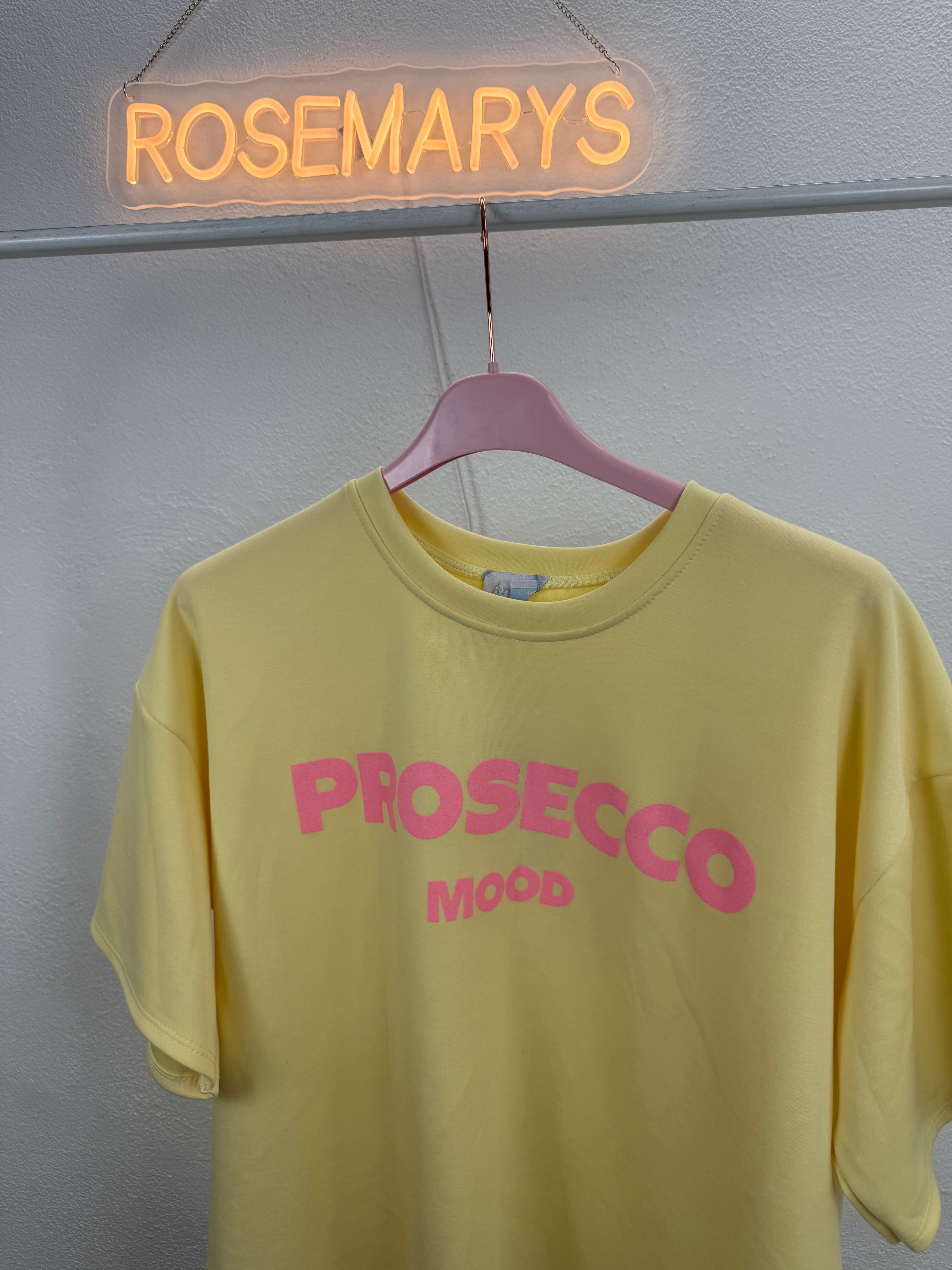 Tshirt aus Butterstoff - PROSECCO MOOD - verschiedene Farben