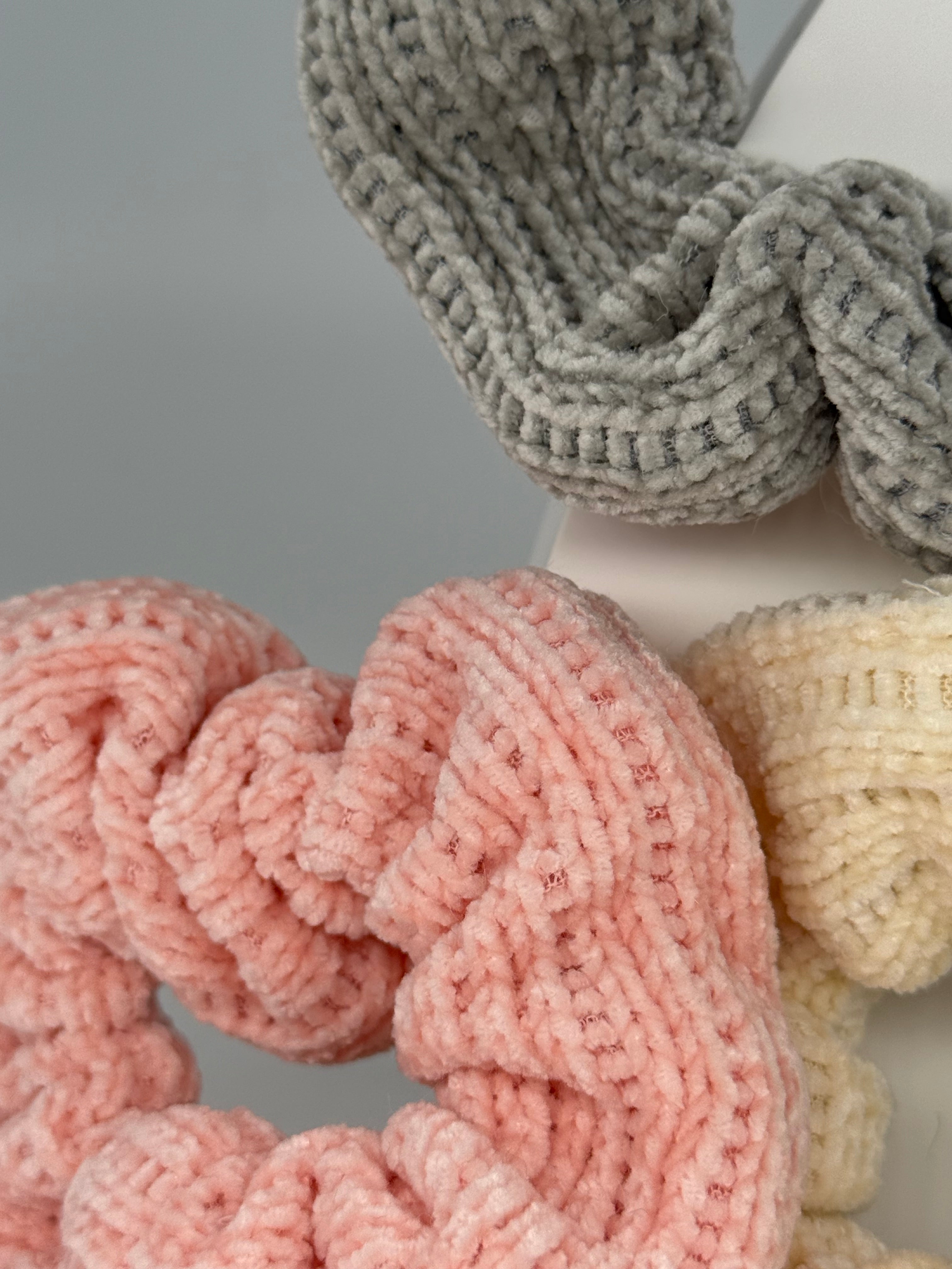 Scrunchie Soft Strick Haargummi MIDI Size