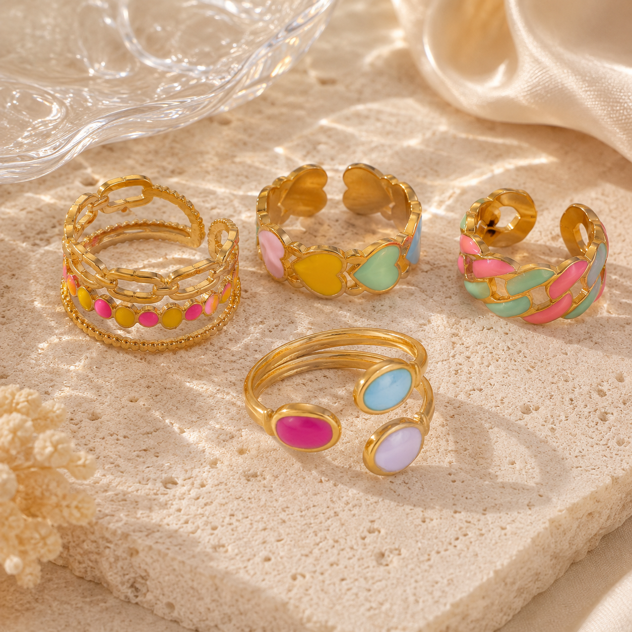 CANDY 🍭 Ring - Kollektion aus Edelstahl