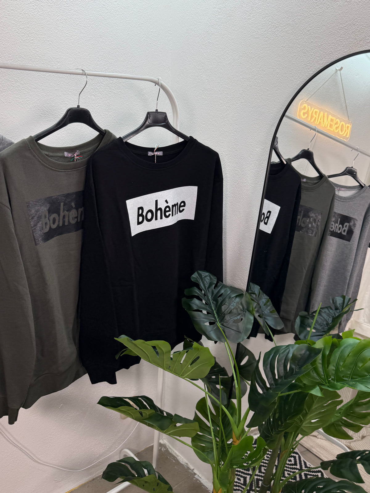 BOHÈME Sweatshirt aus Baumwolle - mehrere Farben - bis 42 tragbar