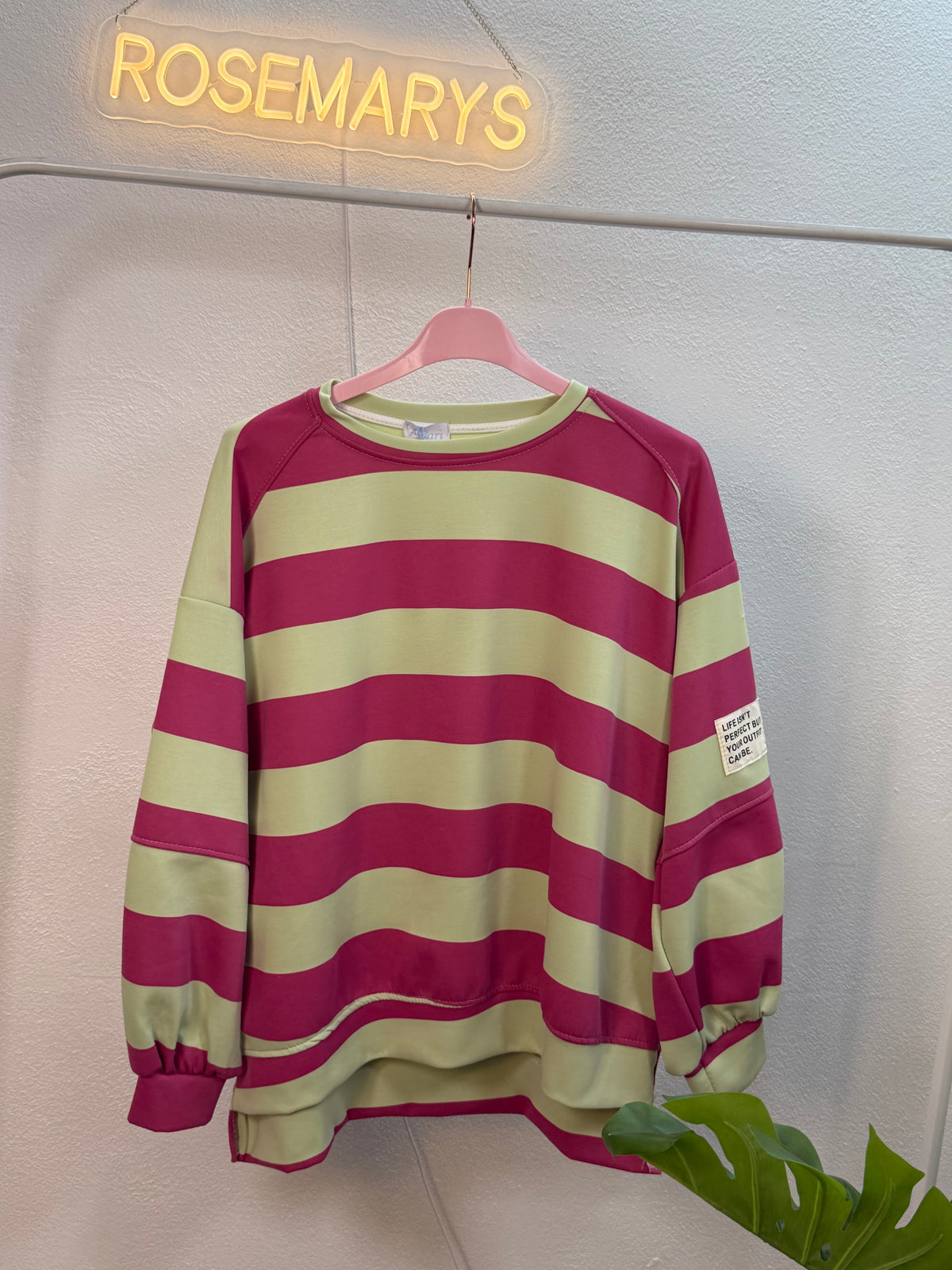 Color Crush Oversize-Pullover 🌈 - mit Streifen