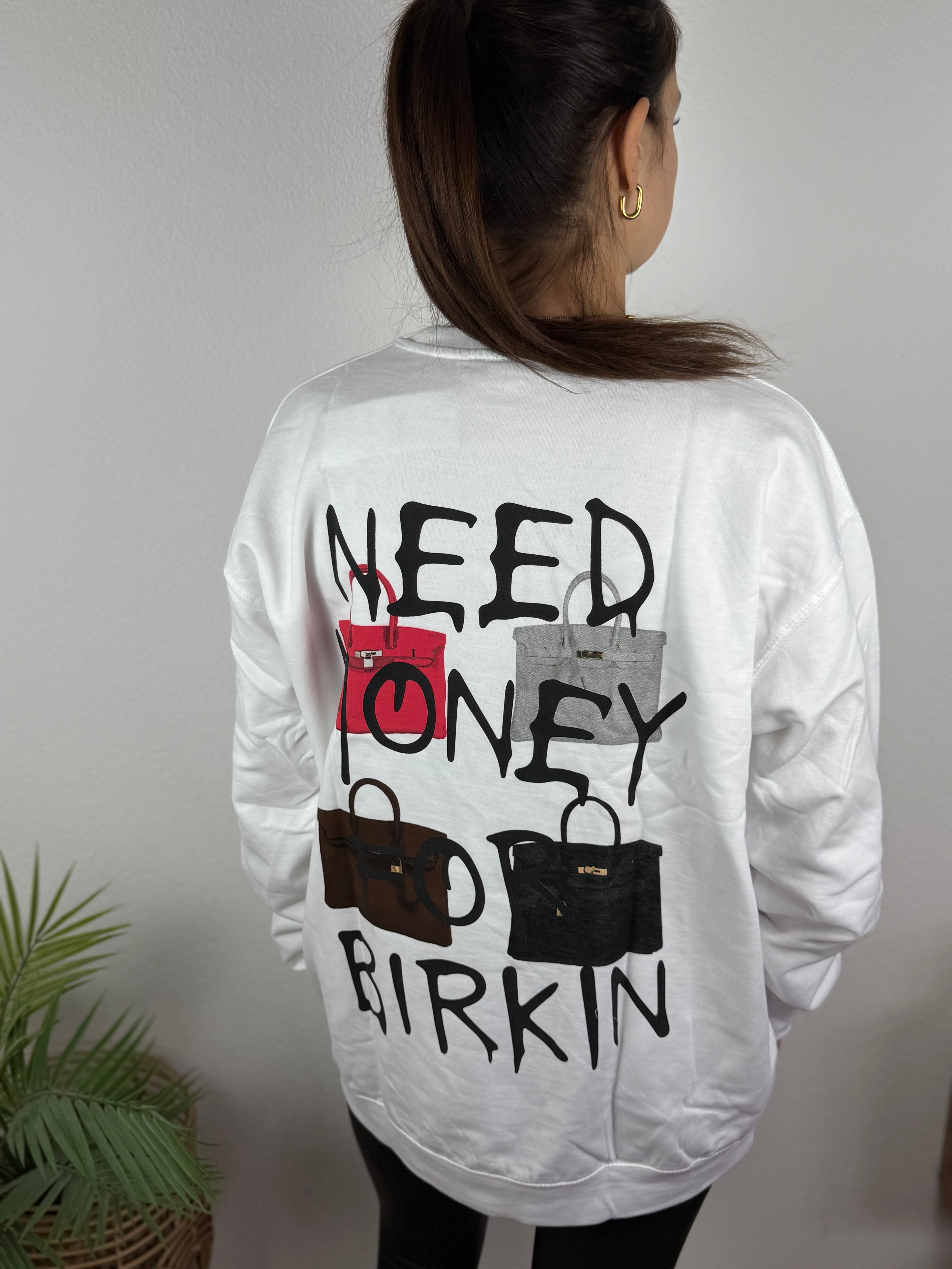 Sweatshirt NEED MONEY - verschiedene Farben