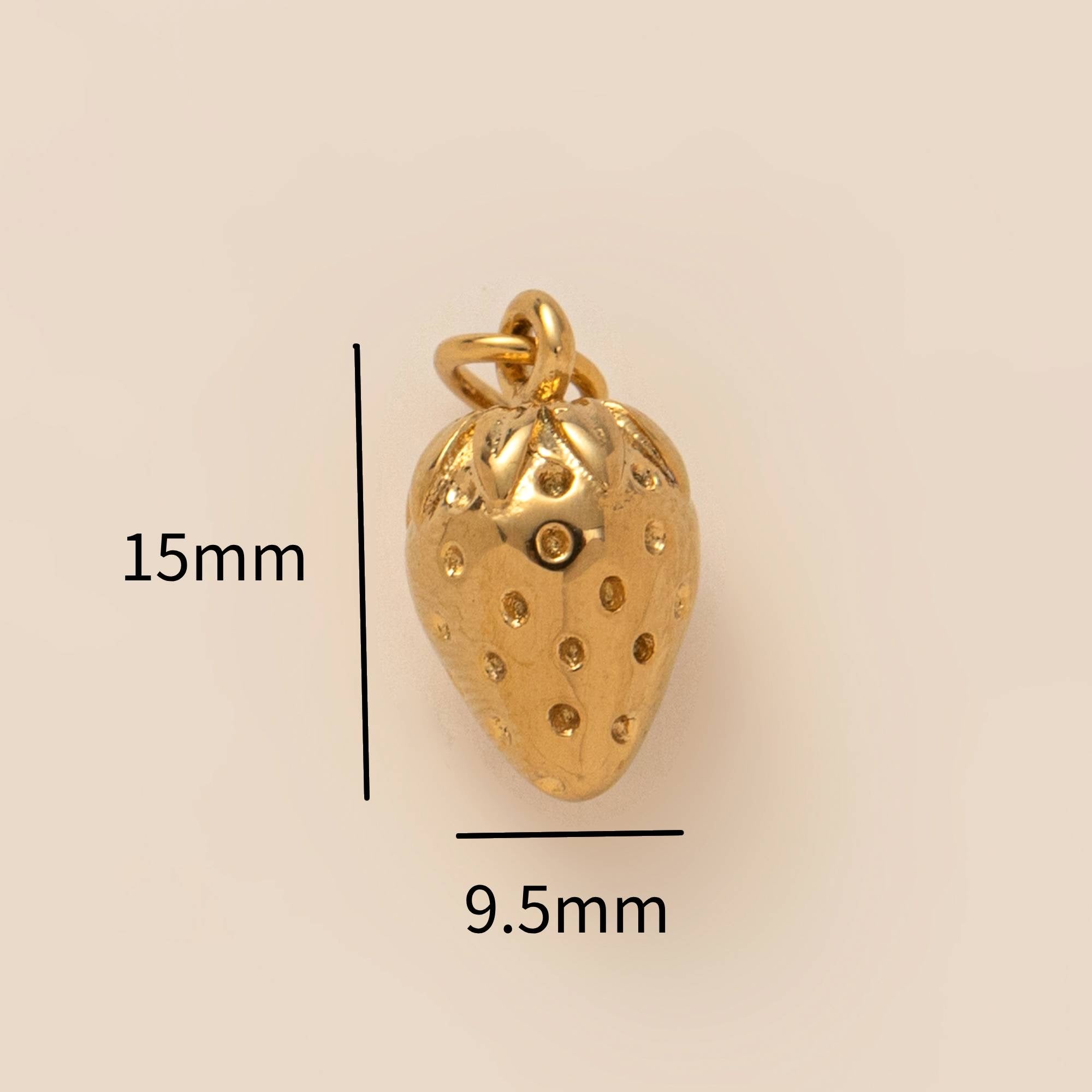 Charms Anhänger - DIY KETTE - wasserfest, Edelstahl, 18k vergoldet