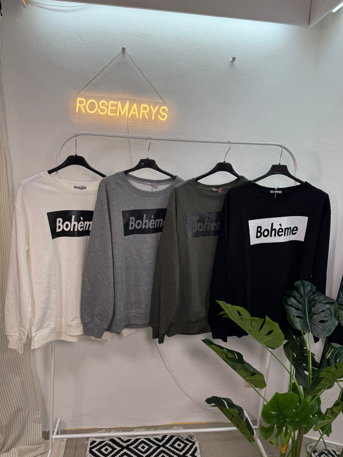 BOHÈME Sweatshirt aus Baumwolle - mehrere Farben - bis 42 tragbar
