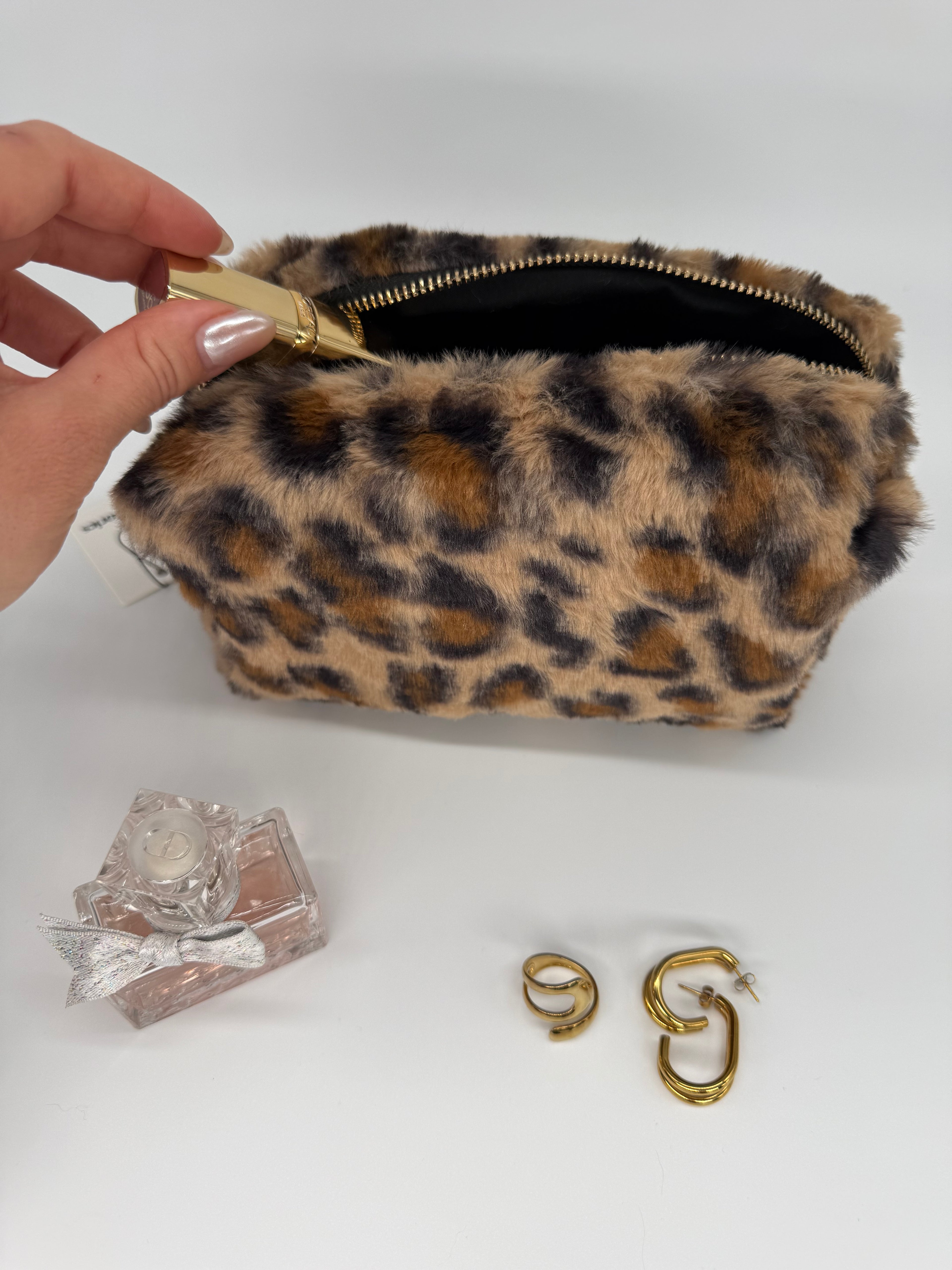Kosmetikbeutel LEO Faux-Fur MAKEUP Bag