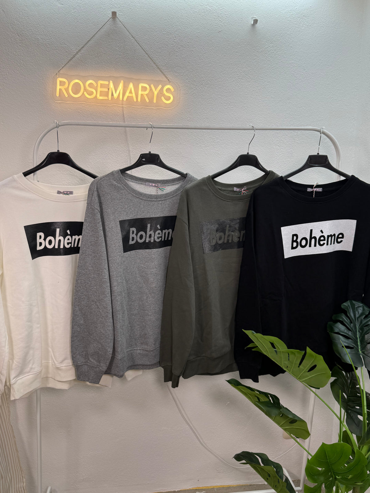BOHÈME Sweatshirt aus Baumwolle - mehrere Farben - bis 42 tragbar