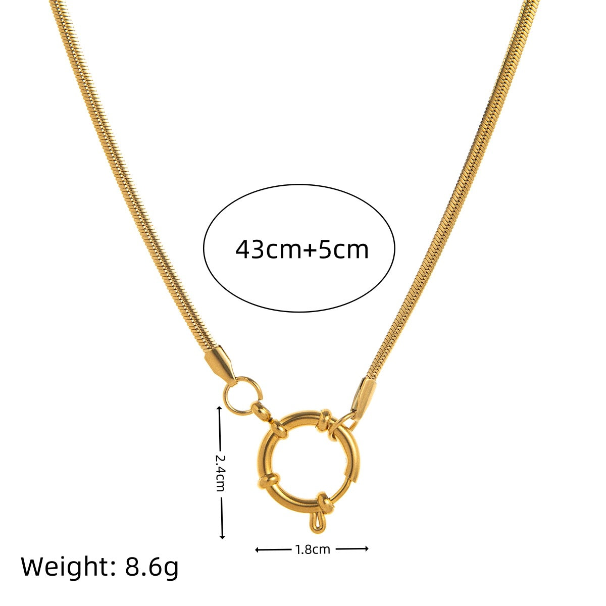 Ketten für DIY - CHARMS - verschiedene Styles - Edelstahl, 18K vergoldet