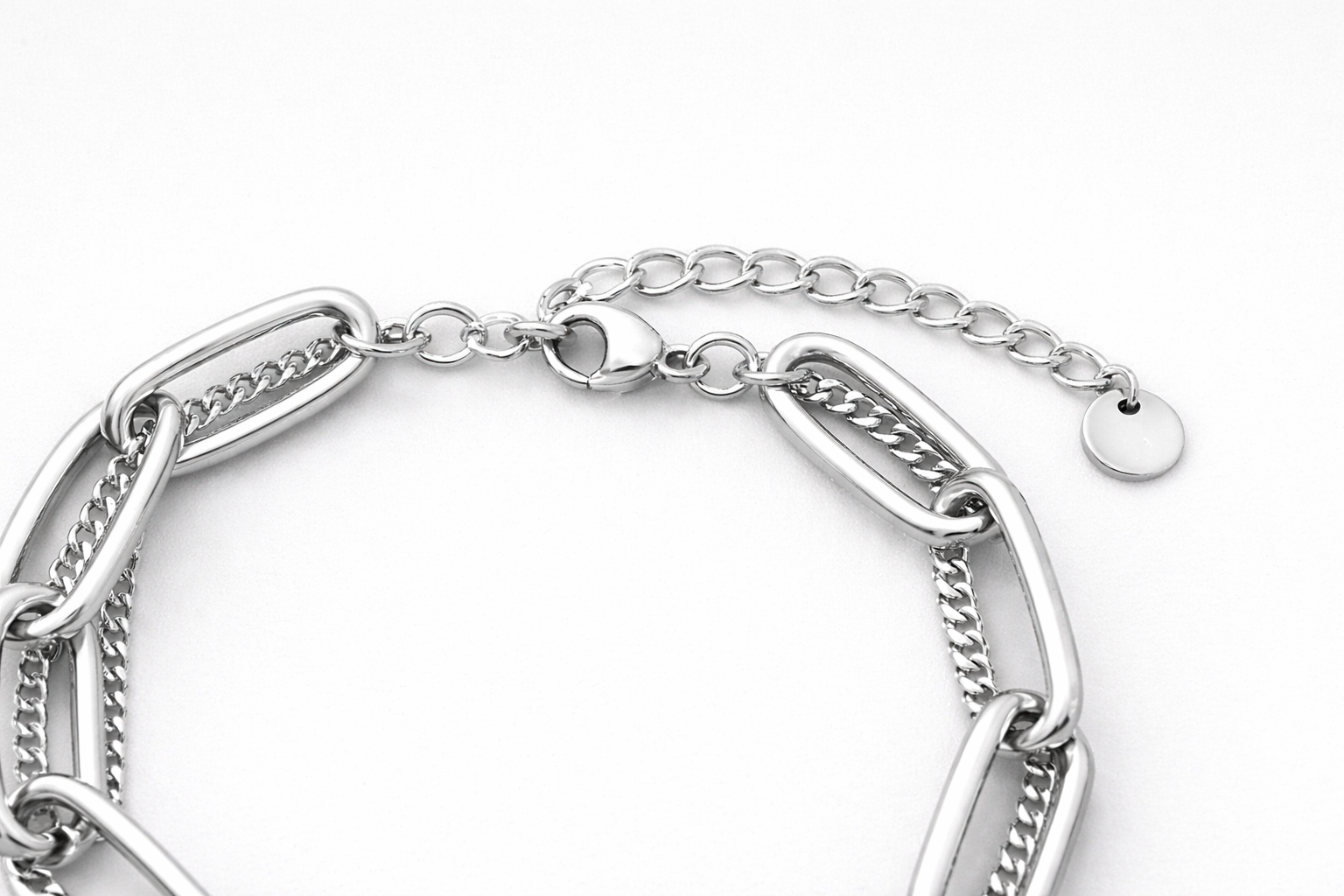 URBAN Chain Armband – Silber & Gold - aus Edelstahl