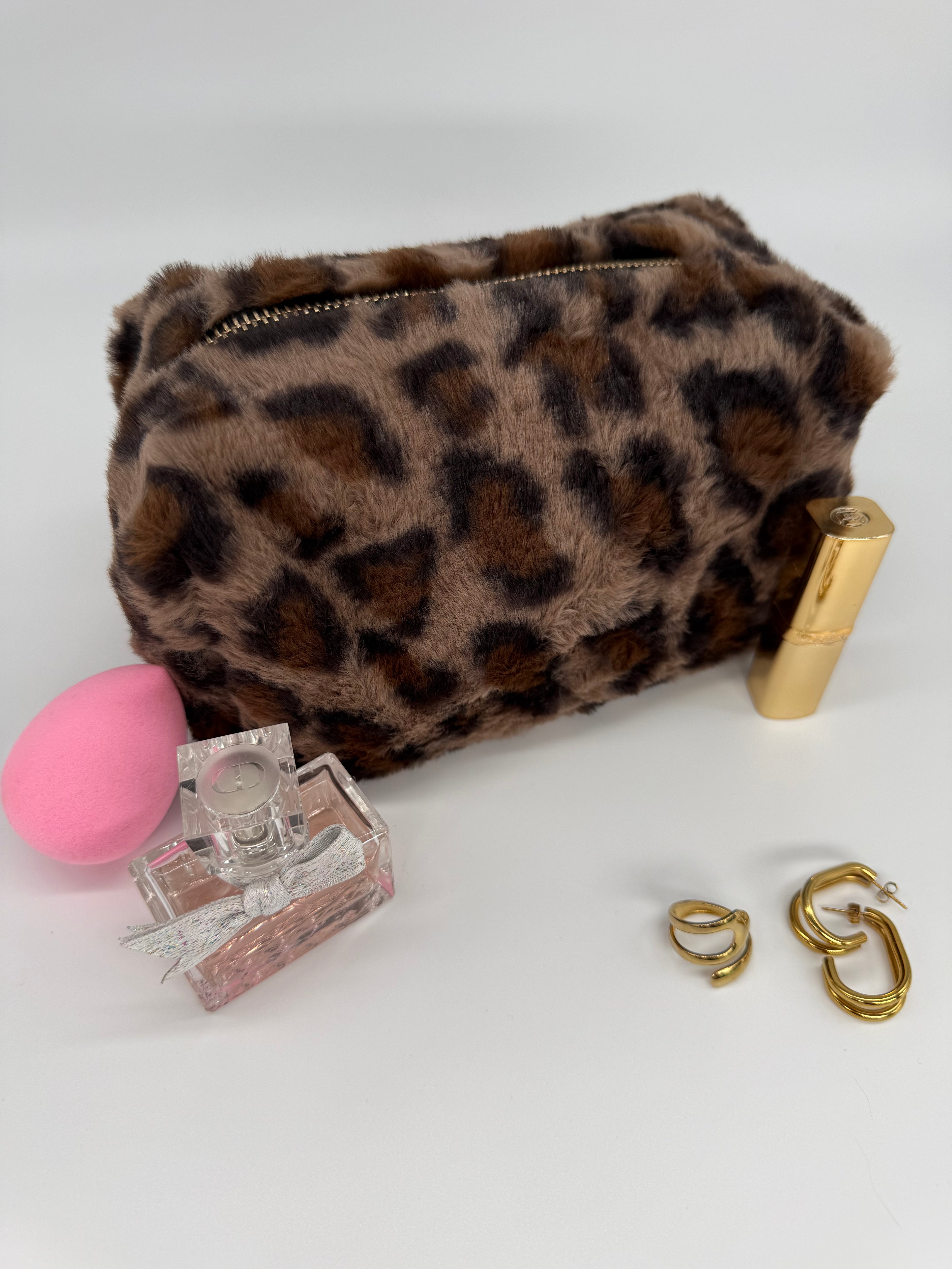 Kosmetikbeutel LEO Faux-Fur MAKEUP Bag