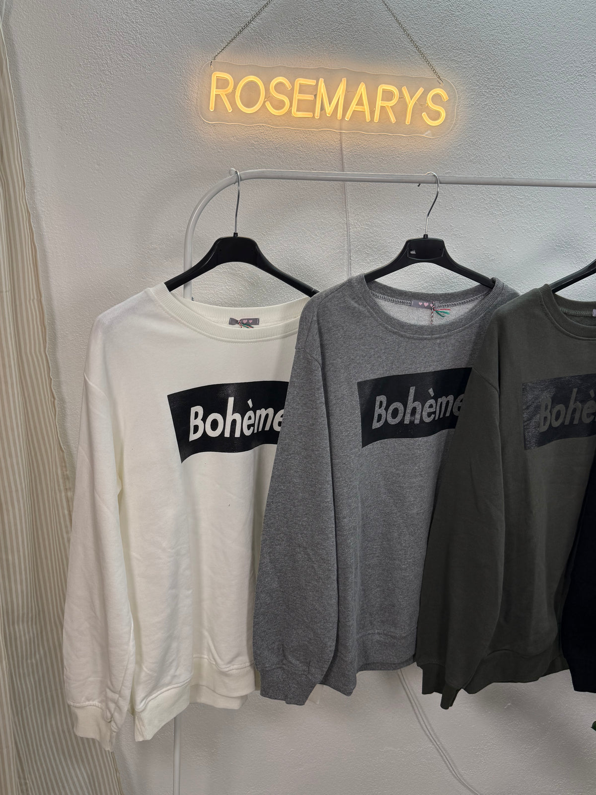 BOHÈME Sweatshirt aus Baumwolle - mehrere Farben - bis 42 tragbar