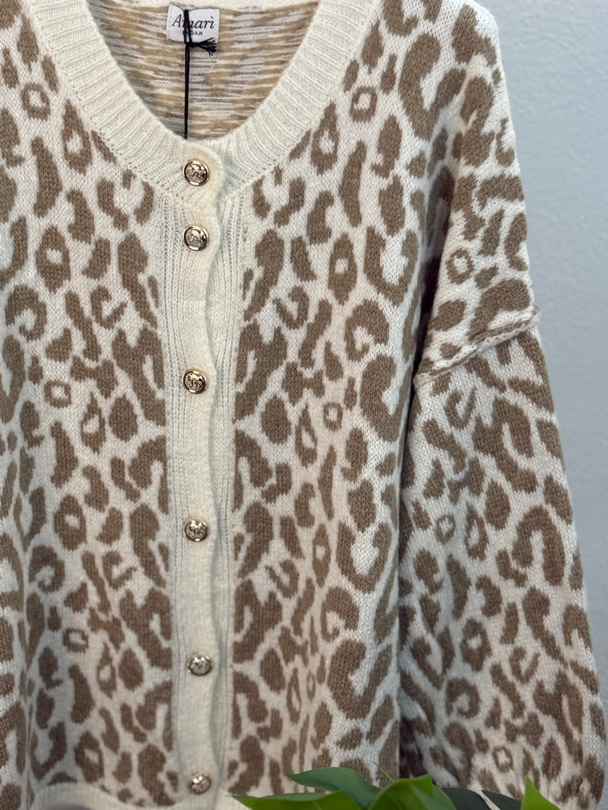 Oversize Cozy LEO Cardigan - mehrere Farben - bis 44/46 tragbar