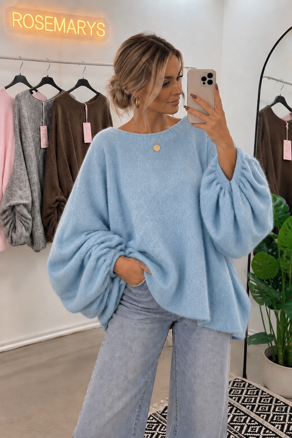 BALLOON KNIT 🤎 - Ultra Oversize Pullover mit Alpaka-Wolle - bis 48/50 tragbar