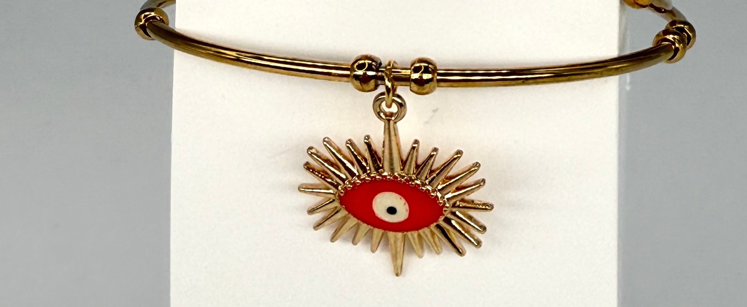 Armreif mit Augensymbol in Gold