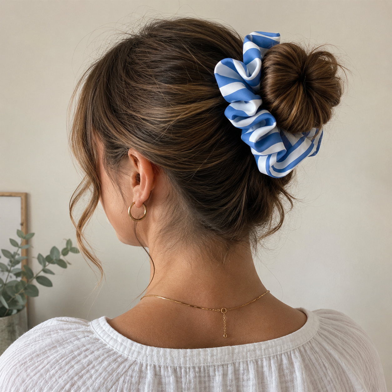 Scrunchie BLUE LINES - verschiedene Styles